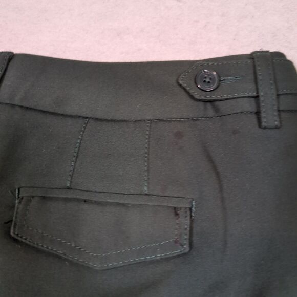 Express‎ Columnist Pants Womens 2R Straight Leg Hunter Green Washable #90068 - Picture 10 of 12